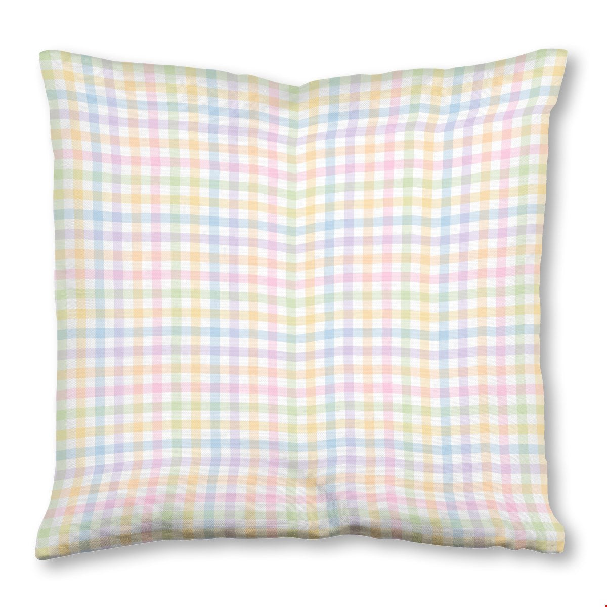 Balloon Dog Pastels (3) throw pillow, 26 x 26 in, blue and pink geometric print