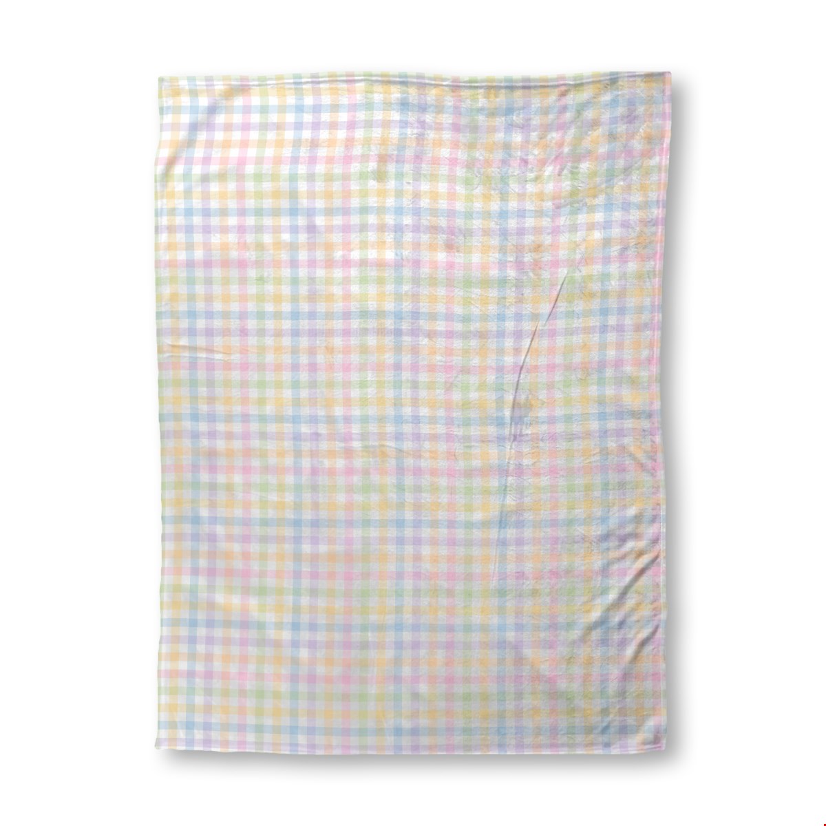 Balloon Dog Pastels (3) sherpa blanket, 30 x 40 in, blue and pink geometric print