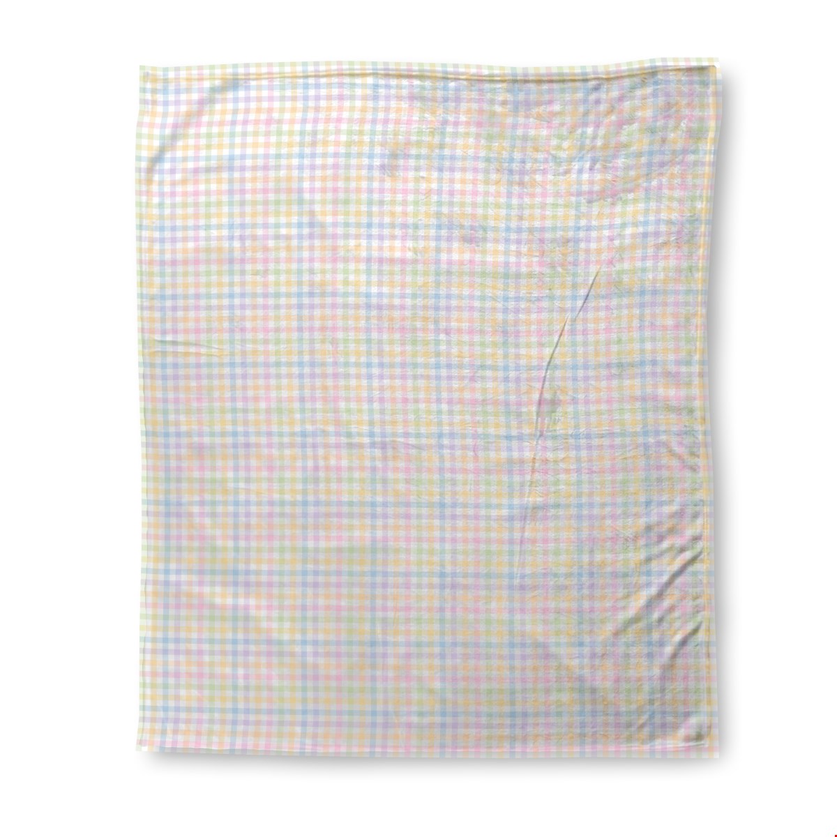 Balloon Dog Pastels (3) sherpa blanket, 50 x 60 in, blue and pink geometric print