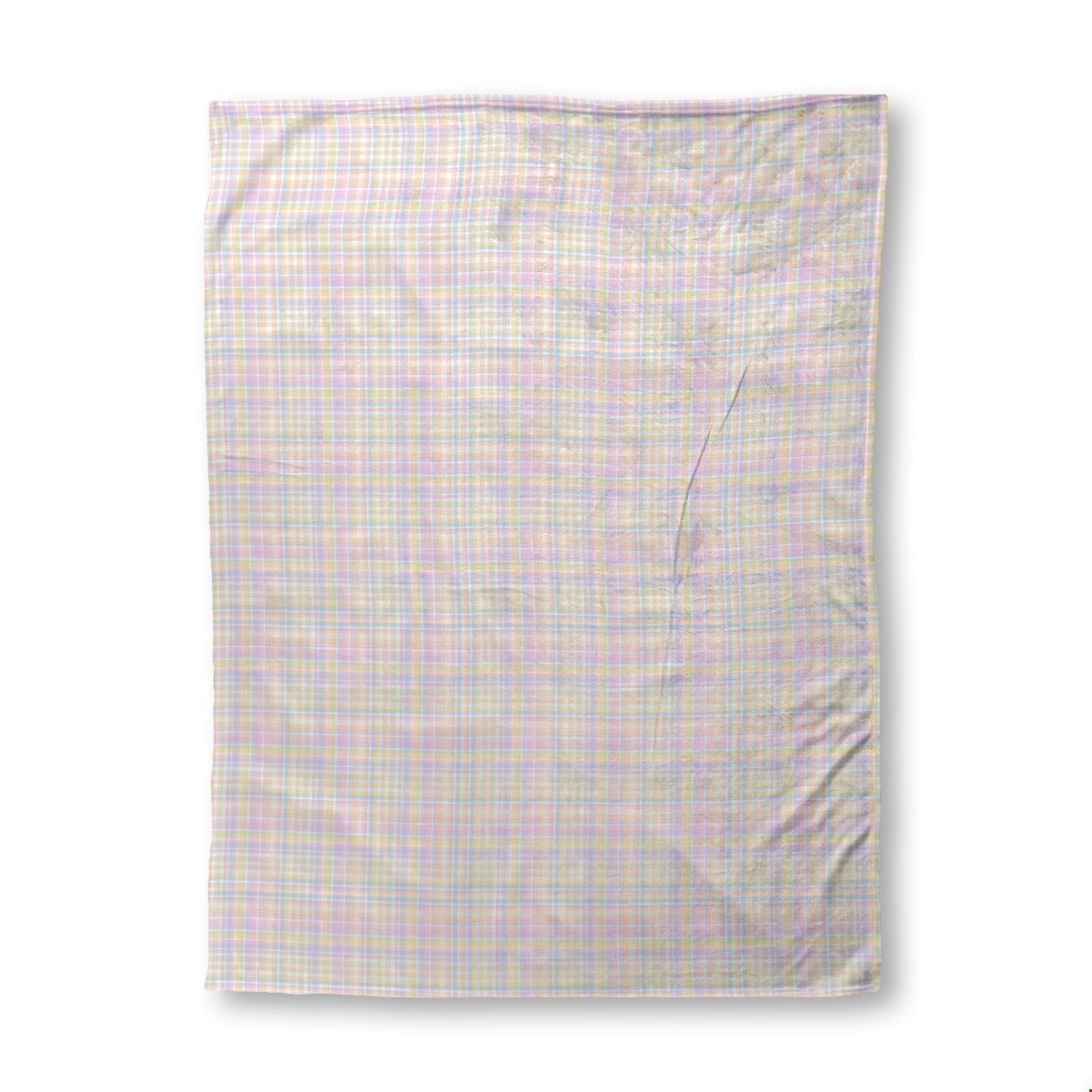 Balloon Dog Pastels 1 super plush blanket, 60 x 80 in, pink and blue geometric print