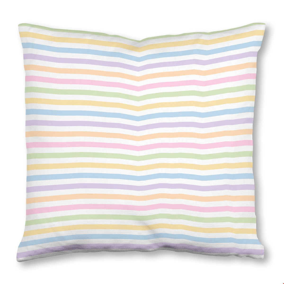 Balloon Dog Pastels (4) throw pillow, 16 x 16 in, pink and blue geometric print