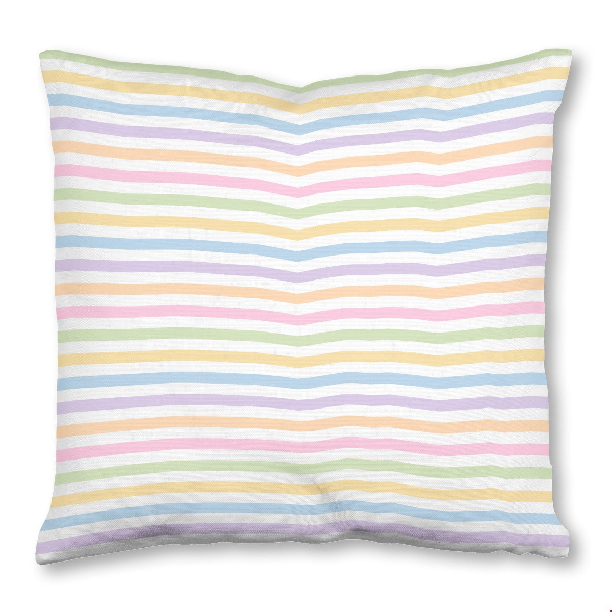 Balloon Dog Pastels (4) throw pillow, 18 x 18 in, pink and blue geometric print