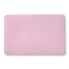 Balloon Dog Pastels (2) bath mat, 24 x 36 in, pink and off white hearts print