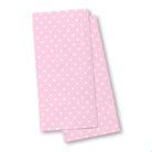 Balloon Dog Pastels (2) napkin set of 4, 20 x 20 in, pink and off white hearts print