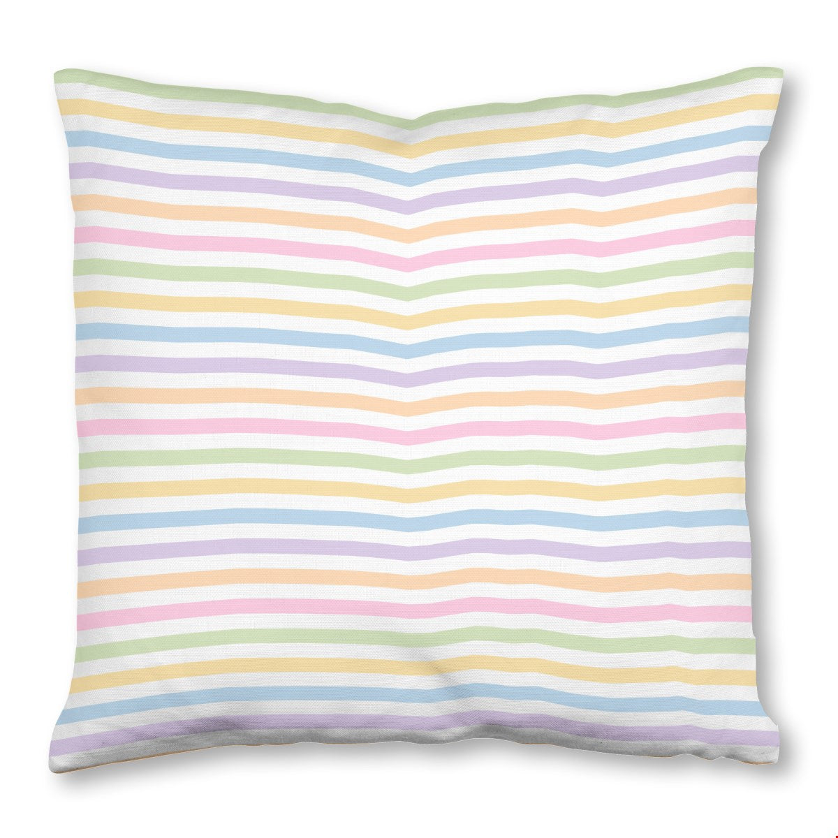 Balloon Dog Pastels (4) throw pillow, 20 x 20 in, pink and blue geometric print