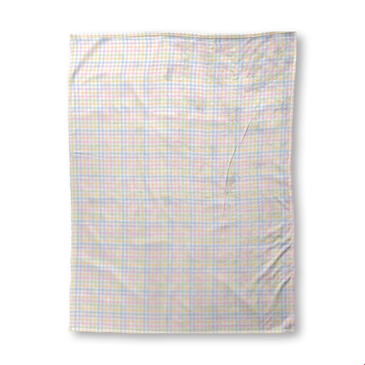 Balloon Dog Pastels (3) sherpa blanket, 60 x 80 in, blue and pink geometric print