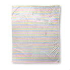 Balloon Dog Pastels (4) sherpa blanket, 50 x 60 in, pink and blue geometric print