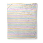Balloon Dog Pastels (4) super plush blanket, 50 x 60 in, pink and blue geometric print