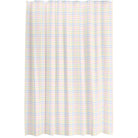 Balloon Dog Pastels (3) shower curtain, 71 x 74 in, blue and pink geometric print