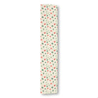 Watercolor Christmas (1) table runner, 90 x 16 in, green and red christmas print