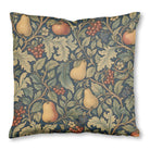 Morris Botanical Harvest throw pillow, 18 x 18 in, green and yellow botanical print