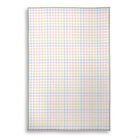 Balloon Dog Pastels (3) area rug, 30 x 45 in, blue and pink geometric print