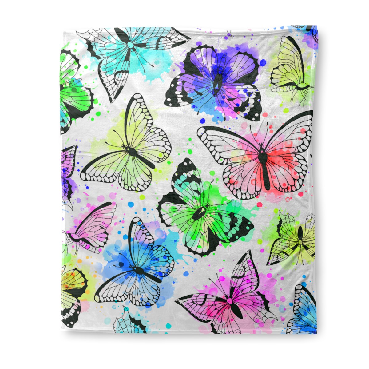 Butterflies - Sherpa Blanket 50x60