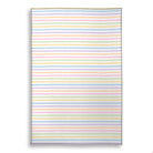 Balloon Dog Pastels (4) area rug, 30 x 45 in, pink and blue geometric print