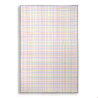 Balloon Dog Pastels 1 area rug, 30 x 45 in, pink and blue geometric print