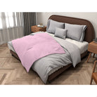 Balloon Dog Pastels (2) sherpa blanket, 50 x 60 in, pink and off white hearts print