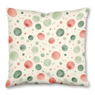 Watercolor Christmas (1) throw pillow, 16 x 16 in, green and red christmas print
