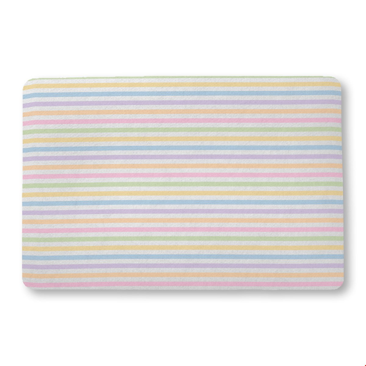 Balloon Dog Pastels (4) bath mat, 24 x 36 in, pink and blue geometric print