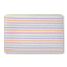 Balloon Dog Pastels (4) bath mat, 24 x 36 in, pink and blue geometric print