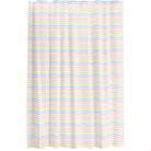 Balloon Dog Pastels (4) shower curtain, 71 x 74 in, pink and blue geometric print