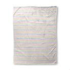 Balloon Dog Pastels (4) sherpa blanket, 60 x 80 in, pink and blue geometric print