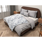 Butterfly Toile (1) super plush blanket, 50 x 60 in, white and black botanical print