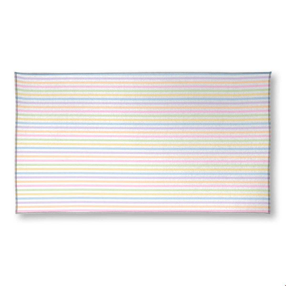 Balloon Dog Pastels (4) area rug, 35 x 63 in, pink and blue geometric print