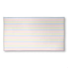 Balloon Dog Pastels (4) area rug, 35 x 63 in, pink and blue geometric print