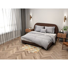 Autumn Neutrals  (1) area rug, 30 x 45 in, gray and brown fall print