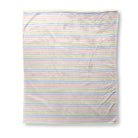 Balloon Dog Pastels (4) fleece blanket, 50 x 60 in, pink and blue geometric print