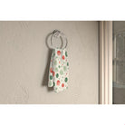 Watercolor Christmas (1) towel, 16 x 25 in, green and red christmas print