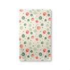 Watercolor Christmas (1) towel, 16 x 25 in, green and red christmas print