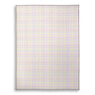 Balloon Dog Pastels 1 area rug, 63 x 84 in, pink and blue geometric print