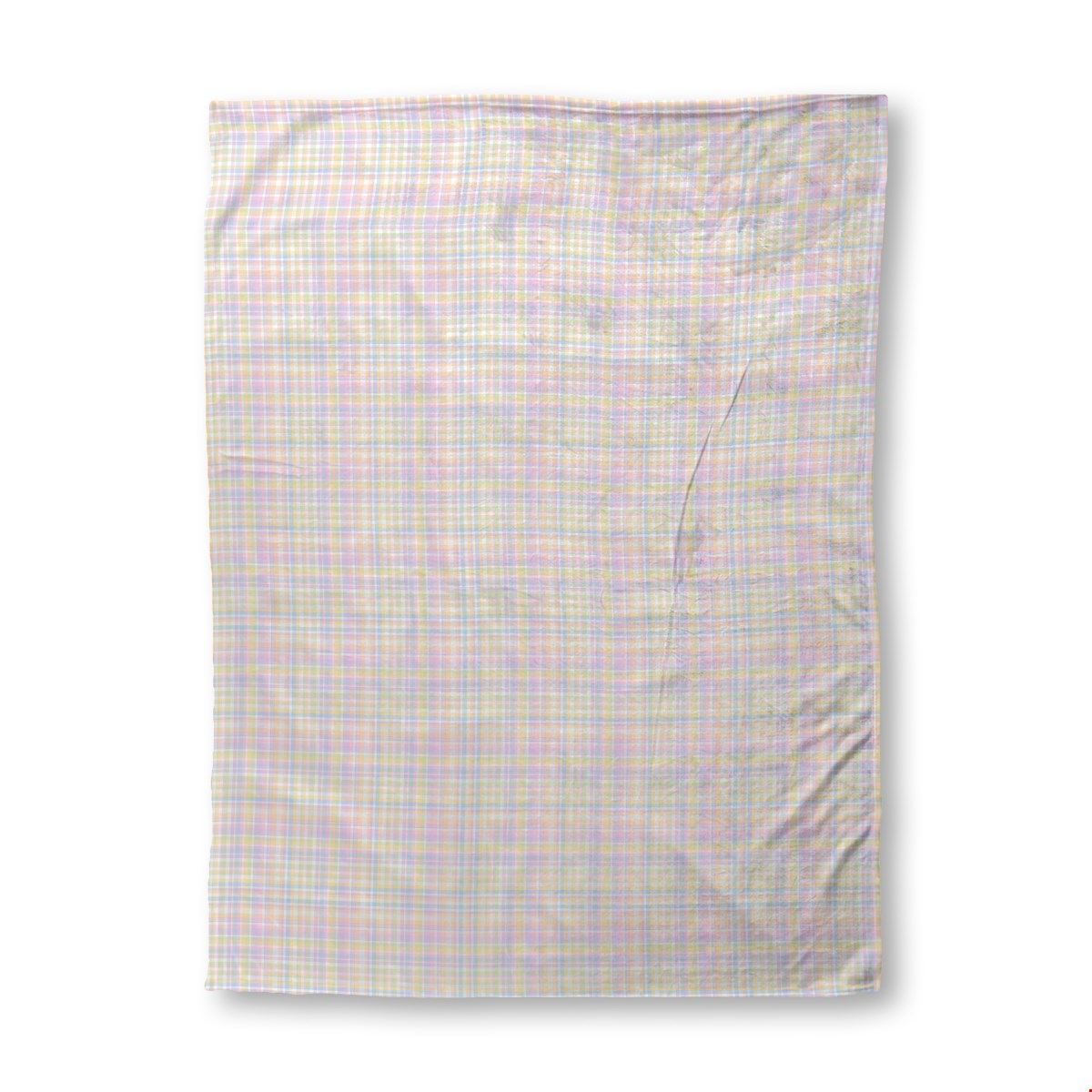 Balloon Dog Pastels 1 sherpa blanket, 60 x 80 in, pink and blue geometric print
