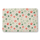 Watercolor Christmas (1) bath mat, 24 x 36 in, green and red christmas print