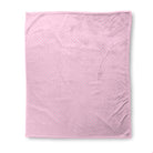 Balloon Dog Pastels (2) fleece blanket, 50 x 60 in, pink and off white hearts print