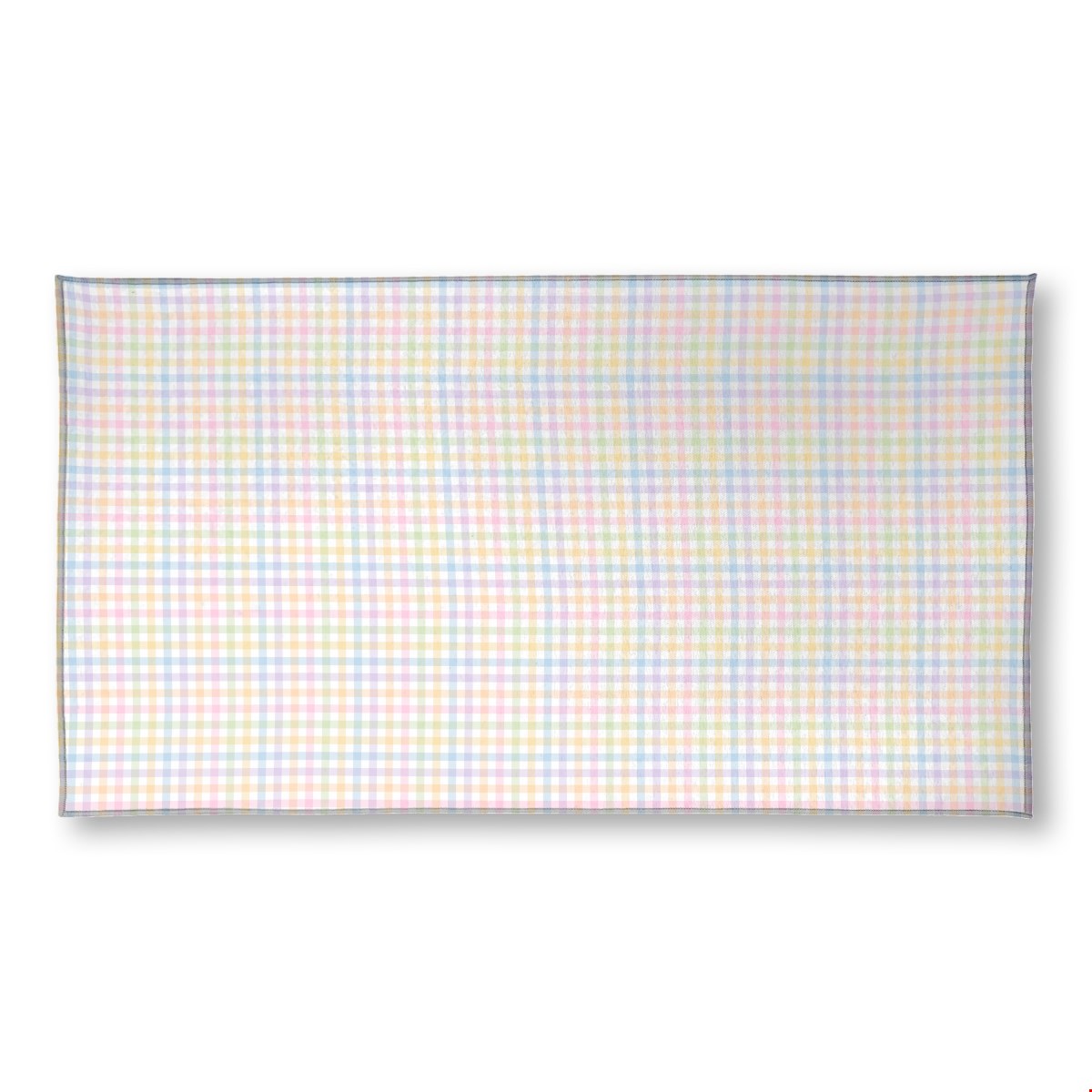 Balloon Dog Pastels (3) area rug, 35 x 63 in, blue and pink geometric print