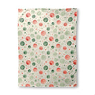 Watercolor Christmas (1) fleece blanket, 30 x 40 in, green and red christmas print