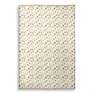 Watercolor Christmas (1) area rug, 79 x 118 in, green and red christmas print
