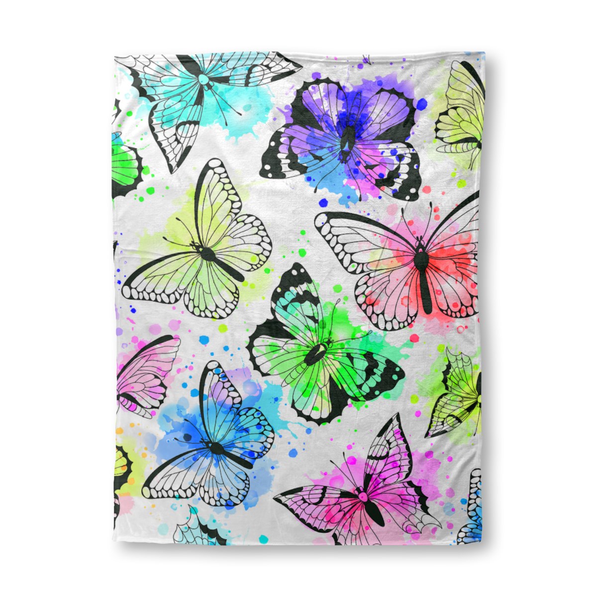 Butterflies - Fleece Blanket 60x80
