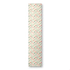 Watercolor Christmas (1) area rug, 144 x 30 in, green and red christmas print