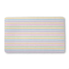 Balloon Dog Pastels (4) bath mat, 18 x 30 in, pink and blue geometric print
