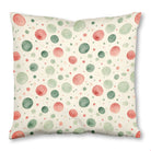 Watercolor Christmas (1) throw pillow, 26 x 26 in, green and red christmas print