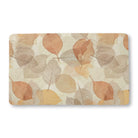 Autumn Neutrals  (1) bath mat, 18 x 30 in, gray and brown fall print