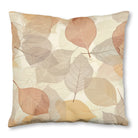 Autumn Neutrals  (1) throw pillow, 16 x 16 in, gray and brown fall print