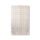 Balloon Dog Pastels 1 towel, 16 x 25 in, pink and blue geometric print