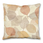 Autumn Neutrals  (1) throw pillow, 18 x 18 in, gray and brown fall print