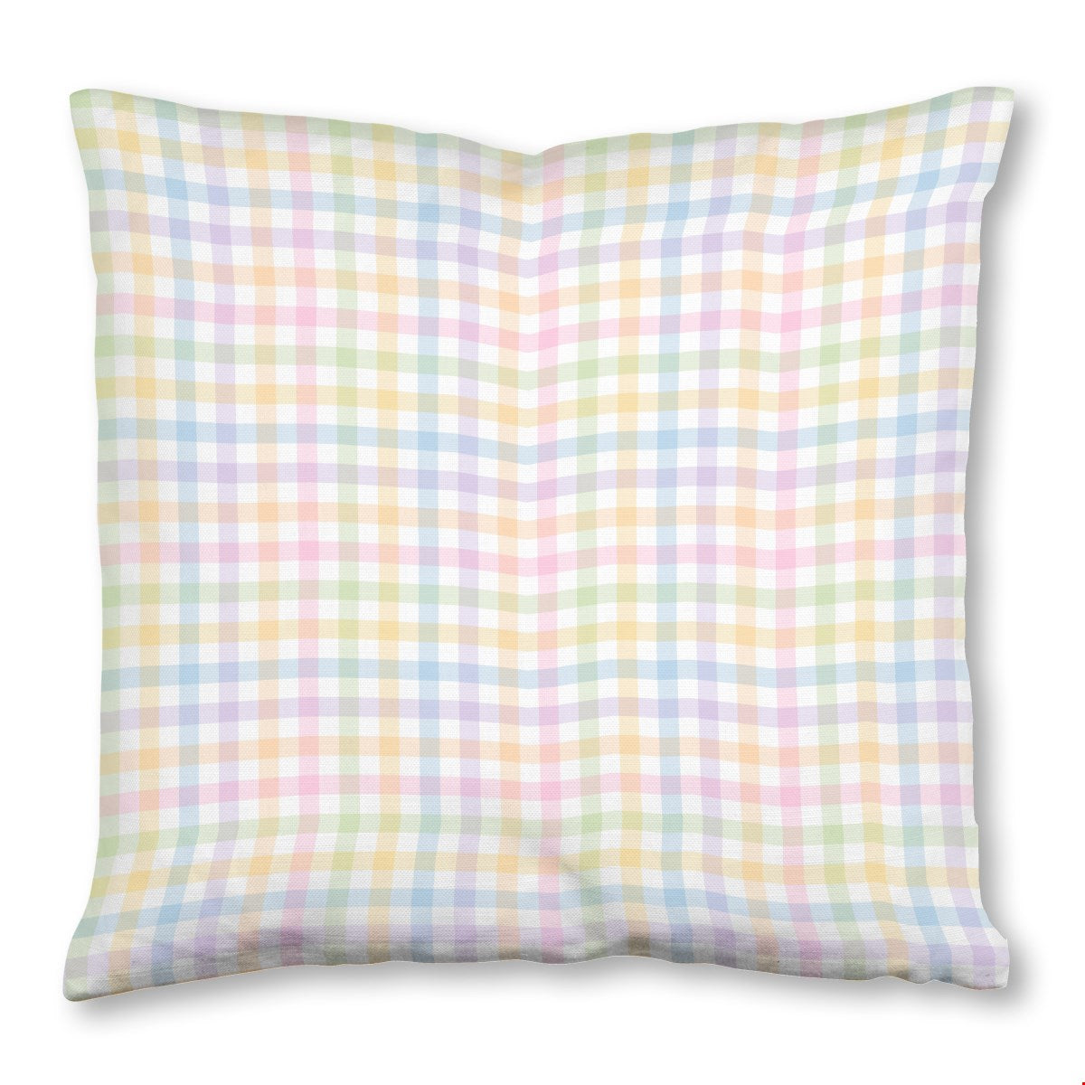 Balloon Dog Pastels (3) throw pillow, 20 x 20 in, blue and pink geometric print