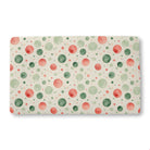 Watercolor Christmas (1) bath mat, 18 x 30 in, green and red christmas print