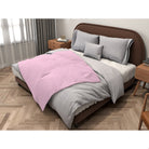 Balloon Dog Pastels (2) super plush blanket, 50 x 60 in, pink and off white hearts print